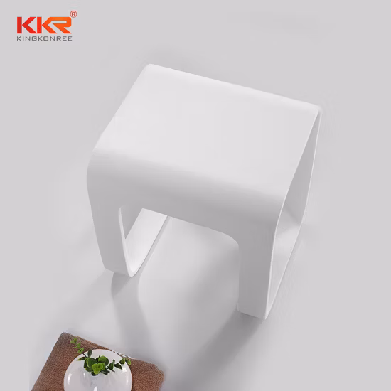 Asiento de baño Taburete de ducha de piedra de superficie sólida Silla de baño