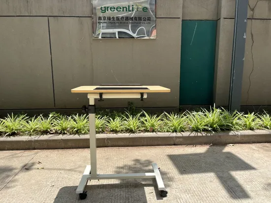 Patient Overbed Table /Adjustable Over Bed Table/Movable Bedside Table