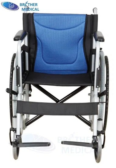 Silla de ruedas manual básica plegable de acero Cromo estándar económico Foshan 809 para atención domiciliaria del paciente Movilidad de personas mayores Silla de ruedas Equipo médico Hospital FDA CE